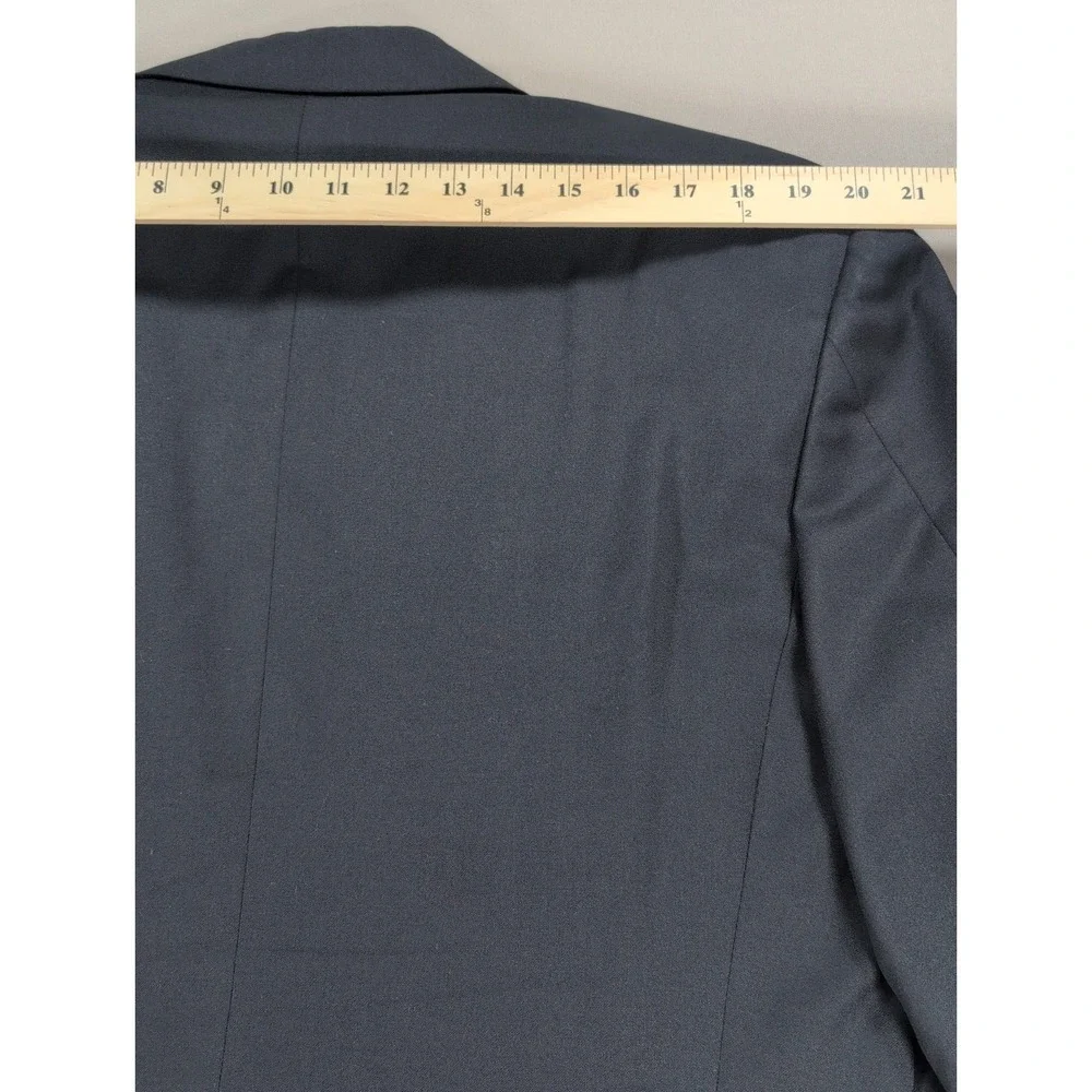 Canali Milano Blazer Mens 40R Charcoal Black Wool Sport Coat Italy Bloomingdales